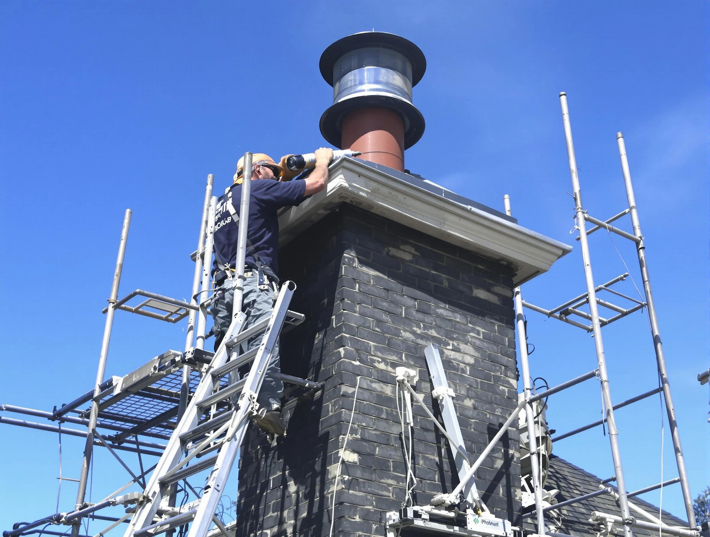 Sturdy chimney crown finished by Franklin Chimney Sweep in Franklin, NJ