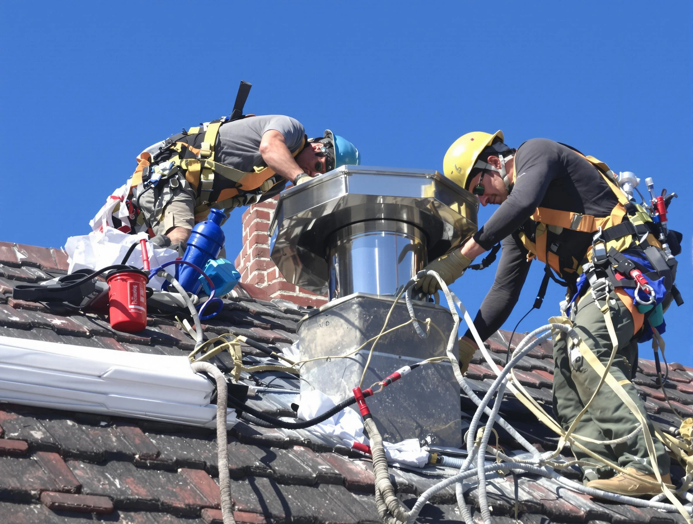Protective chimney cap installed by Franklin Chimney Sweep in Franklin, NJ