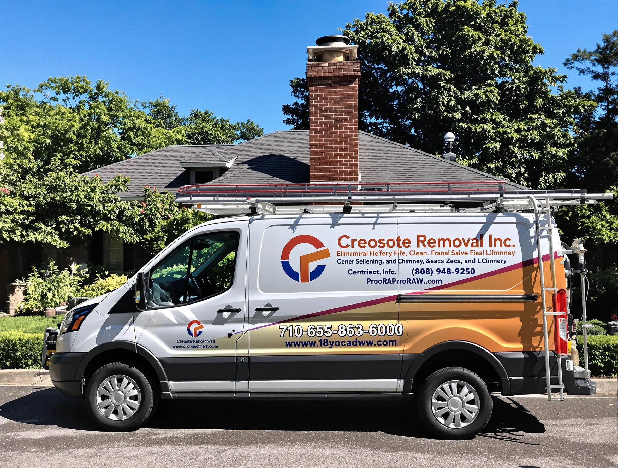 Franklin Chimney Sweep technician removing creosote safely in Franklin, NJ